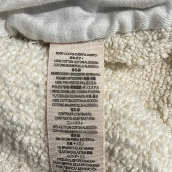 Free People Two Faced Embroidered Jacket in Ivory SZ L - Picture 13 of 14